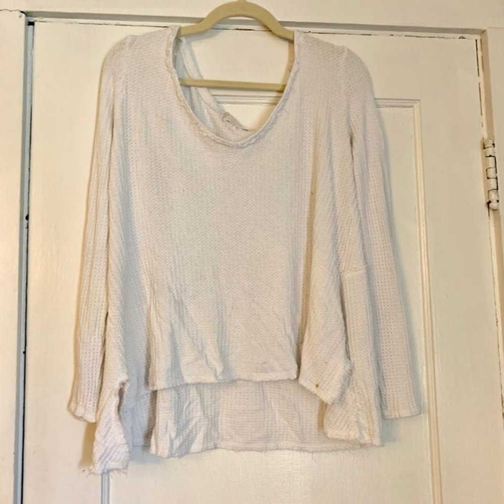 Waffle Sweater Top (Medium)